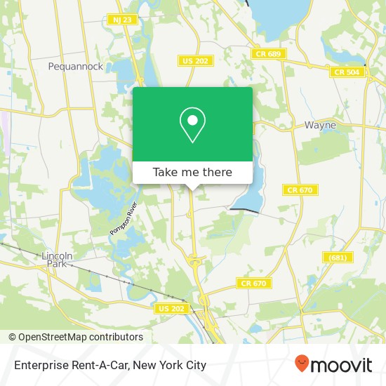 Enterprise Rent-A-Car map