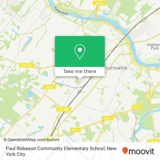 Paul Robeson Community Elementary School map