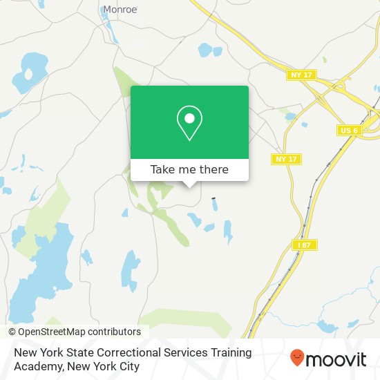 New York State Correctional Services Training Academy map