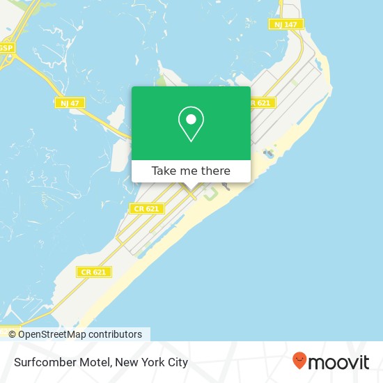 Surfcomber Motel map