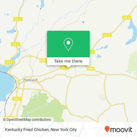 Kentucky Fried Chicken map