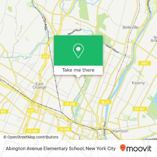 Mapa de Abington Avenue Elementary School