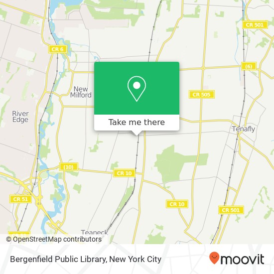 Bergenfield Public Library map