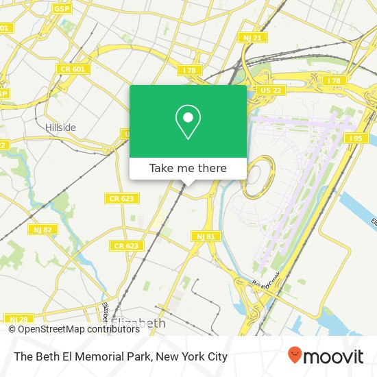 Mapa de The Beth El Memorial Park