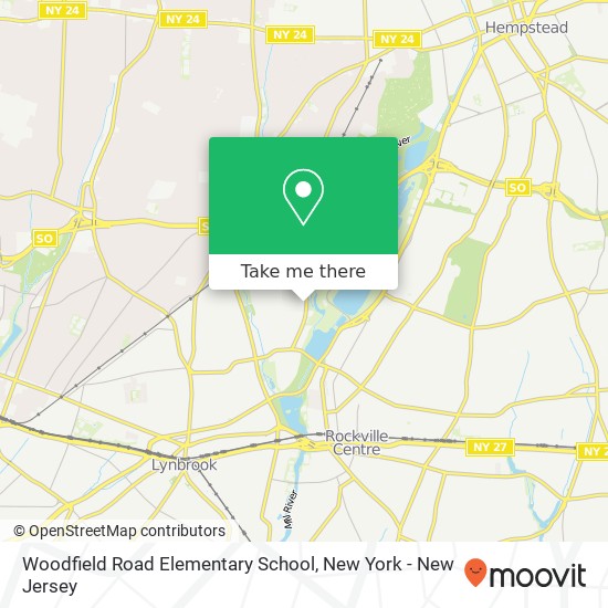 Woodfield Road Elementary School map