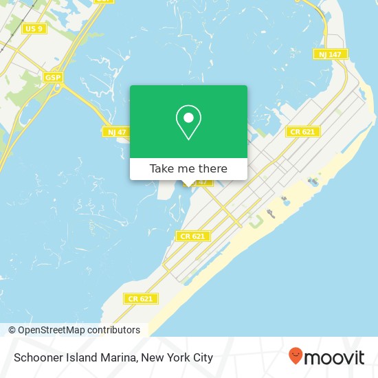 Mapa de Schooner Island Marina