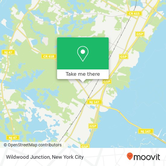 Mapa de Wildwood Junction