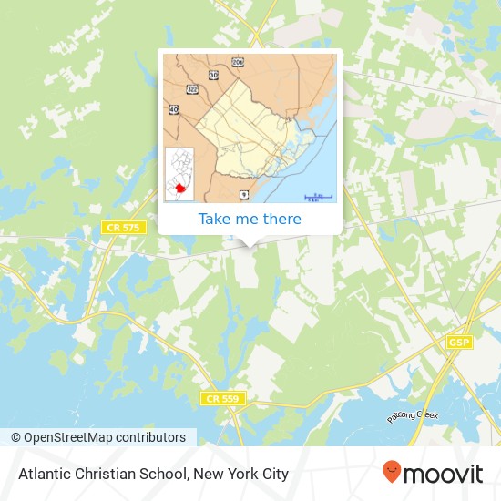 Mapa de Atlantic Christian School