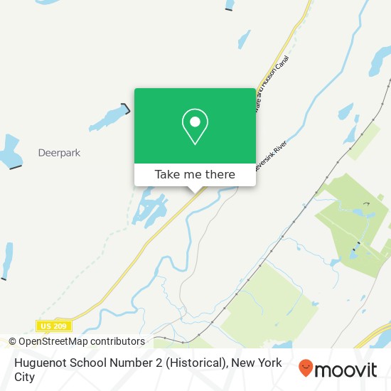 Huguenot School Number 2 (Historical) map