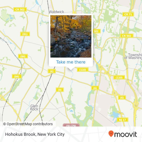 Hohokus Brook map