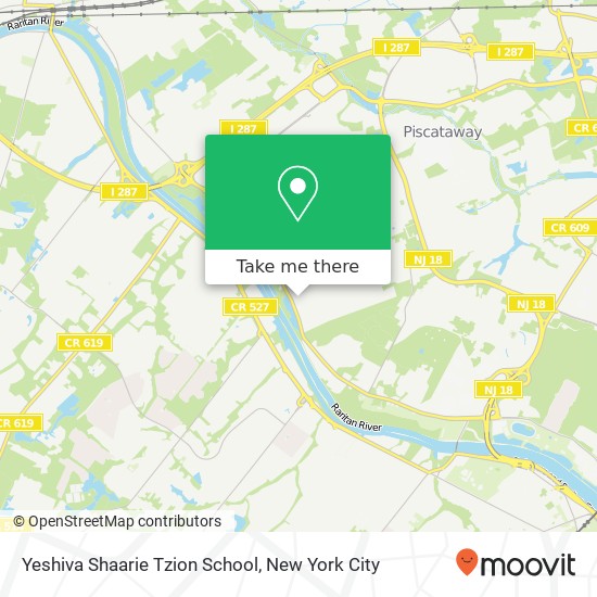 Mapa de Yeshiva Shaarie Tzion School