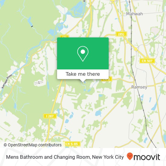Mapa de Mens Bathroom and Changing Room