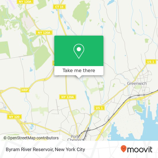 Byram River Reservoir map