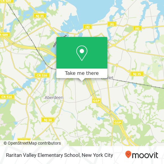 Raritan Valley Elementary School map