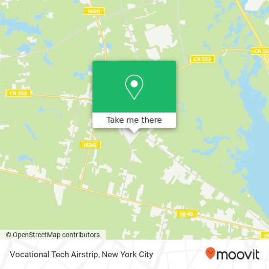 Vocational Tech Airstrip map