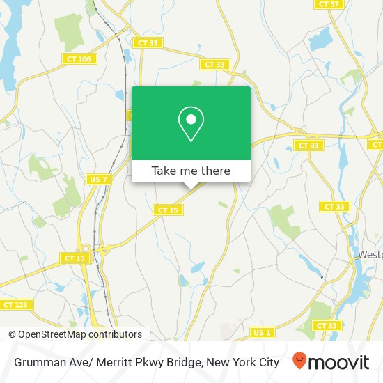 Mapa de Grumman Ave/ Merritt Pkwy Bridge