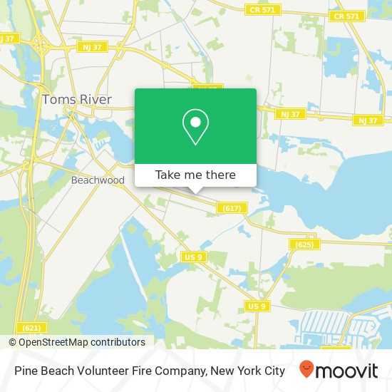 Mapa de Pine Beach Volunteer Fire Company