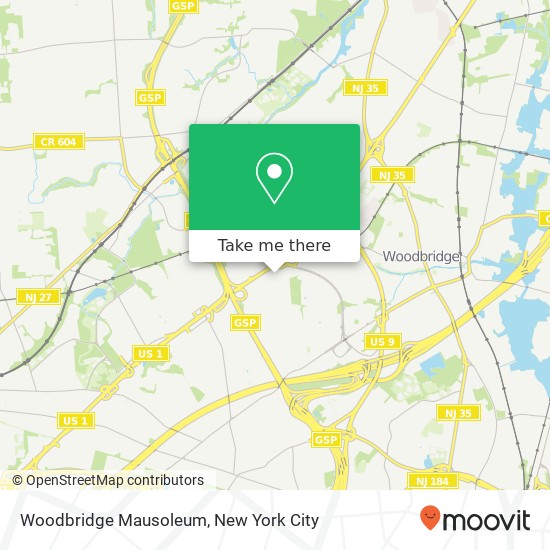 Woodbridge Mausoleum map