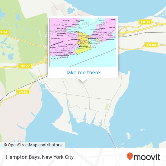 Hampton Bays map