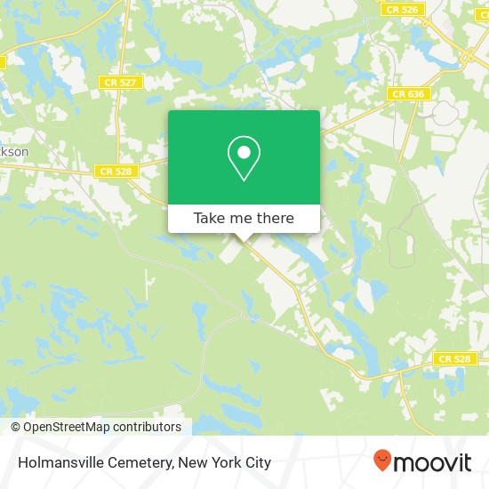 Holmansville Cemetery map