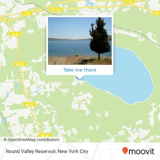 Round Valley Reservoir map