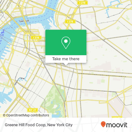 Mapa de Greene Hill Food Coop