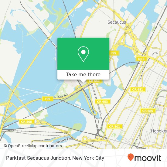 Parkfast Secaucus Junction map