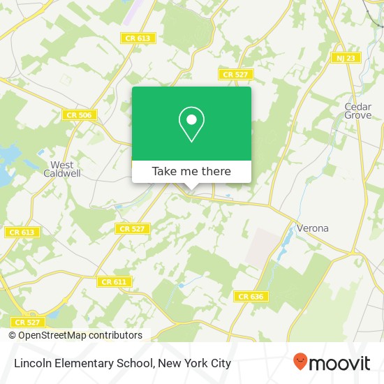 Mapa de Lincoln Elementary School