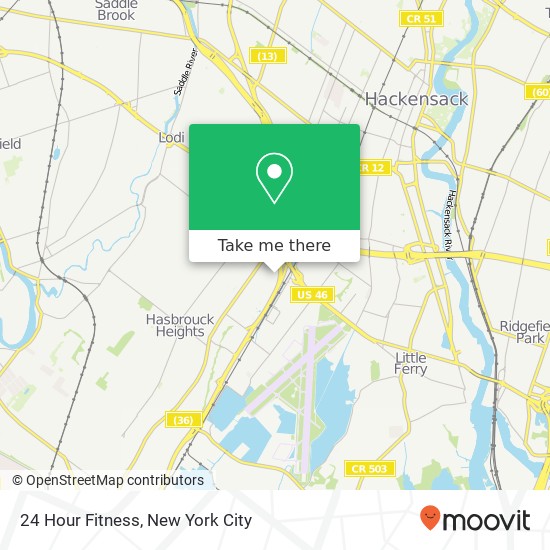 24 Hour Fitness map