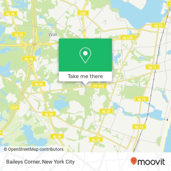 Mapa de Baileys Corner