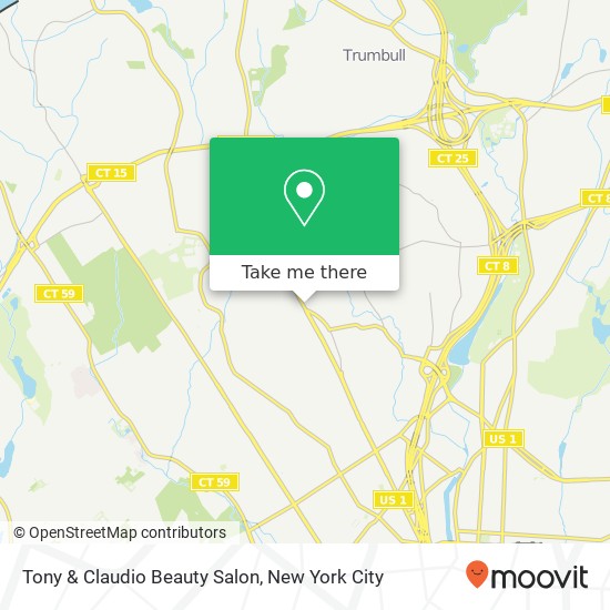 Mapa de Tony & Claudio Beauty Salon