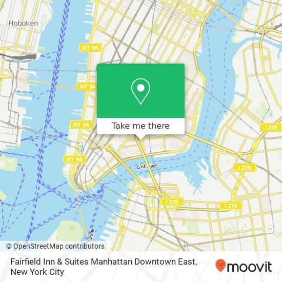 Fairfield Inn & Suites Manhattan Downtown East map