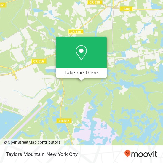 Taylors Mountain map