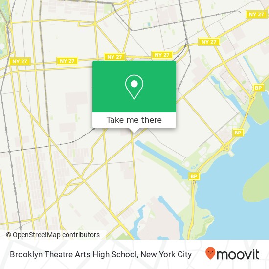 Brooklyn Theatre Arts High School map