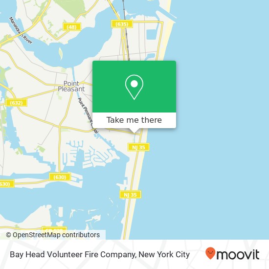 Mapa de Bay Head Volunteer Fire Company