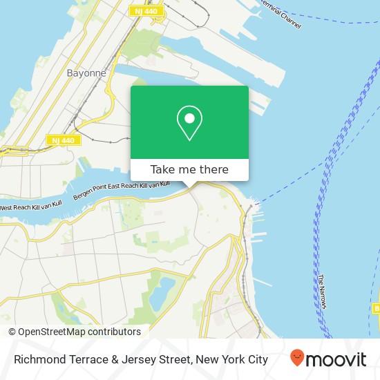 Mapa de Richmond Terrace & Jersey Street
