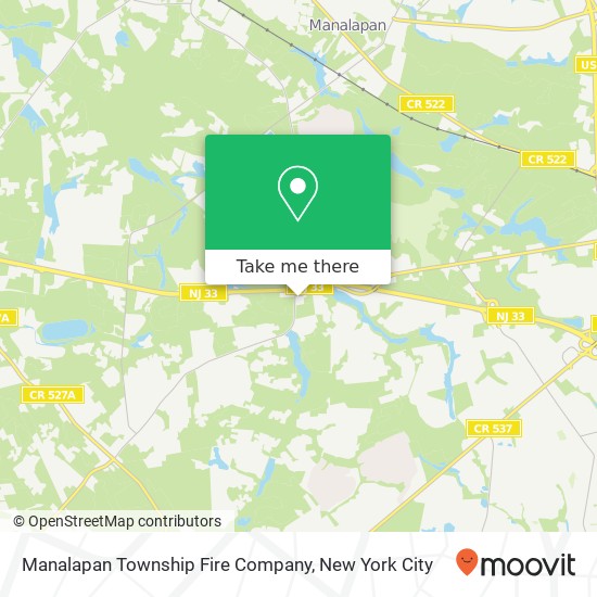Manalapan Township Fire Company map