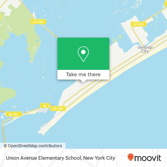 Mapa de Union Avenue Elementary School