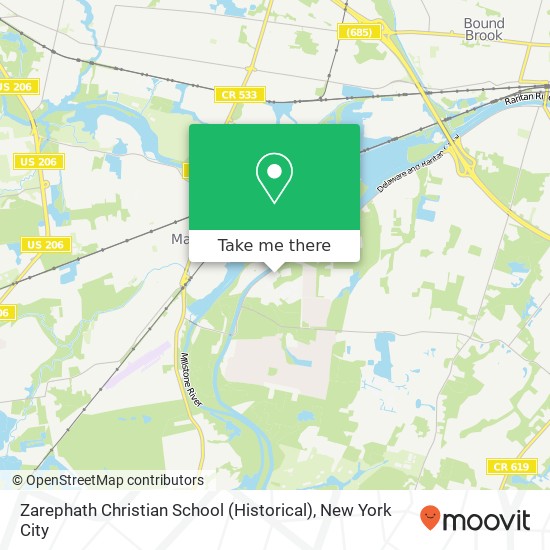 Zarephath Christian School (Historical) map