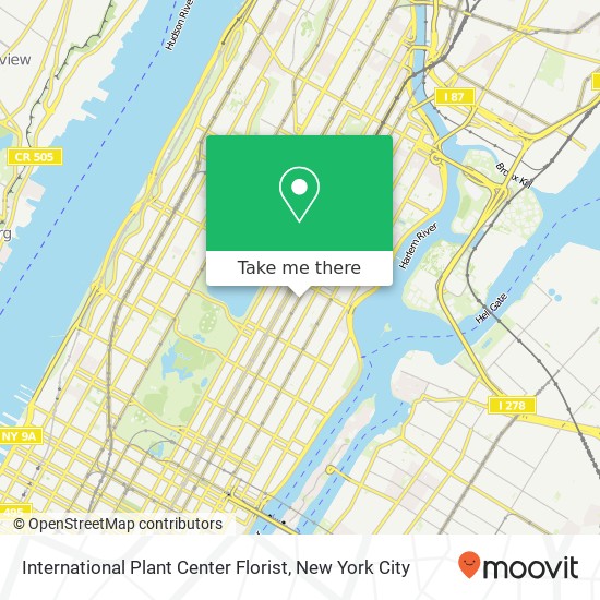 International Plant Center Florist map