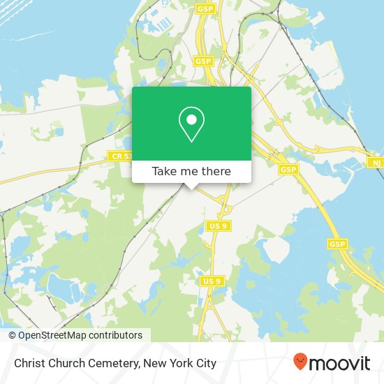 Christ Church Cemetery map