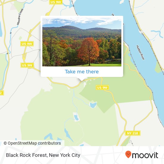 Black Rock Forest map