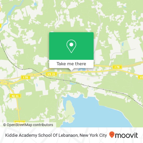 Kiddie Academy School Of Lebanaon map