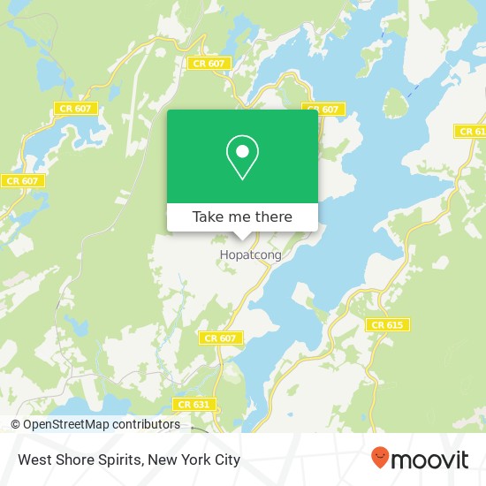 West Shore Spirits map
