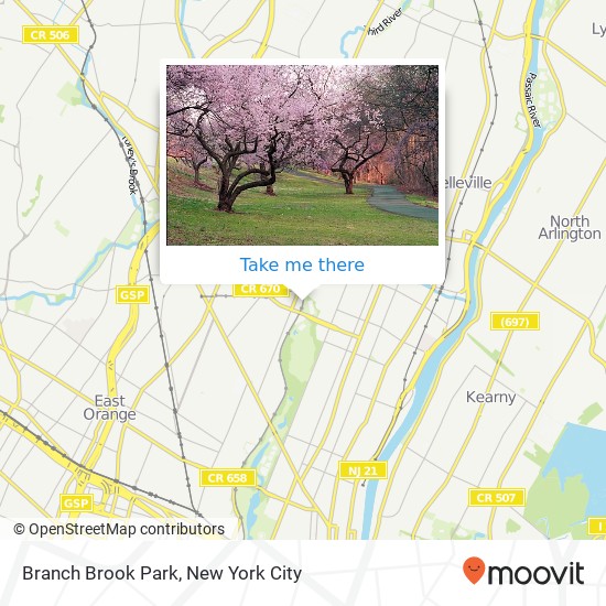 Mapa de Branch Brook Park