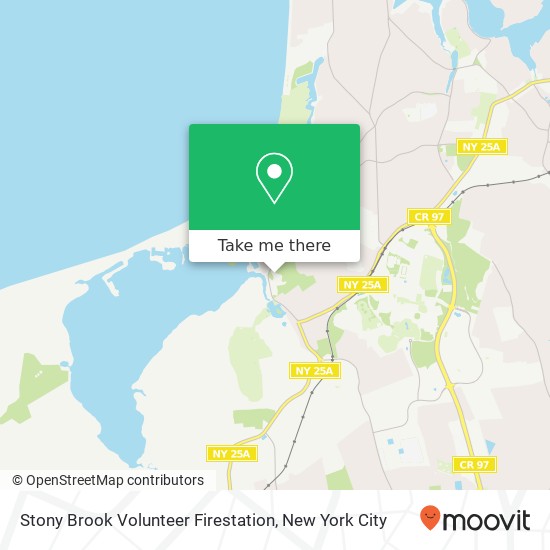 Stony Brook Volunteer Firestation map