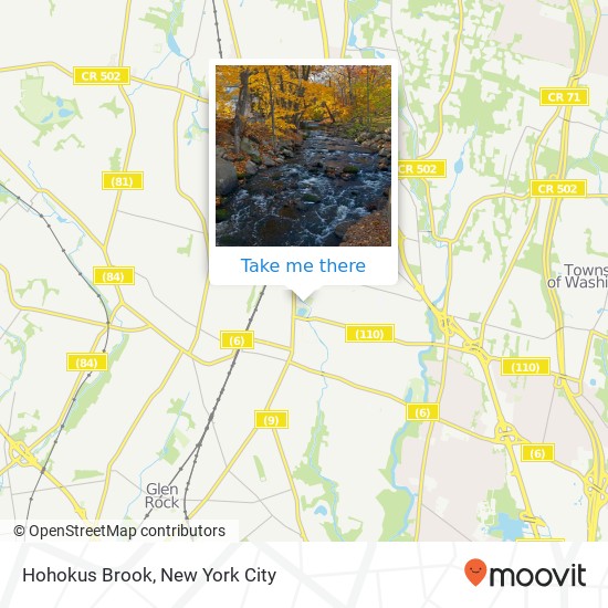 Mapa de Hohokus Brook