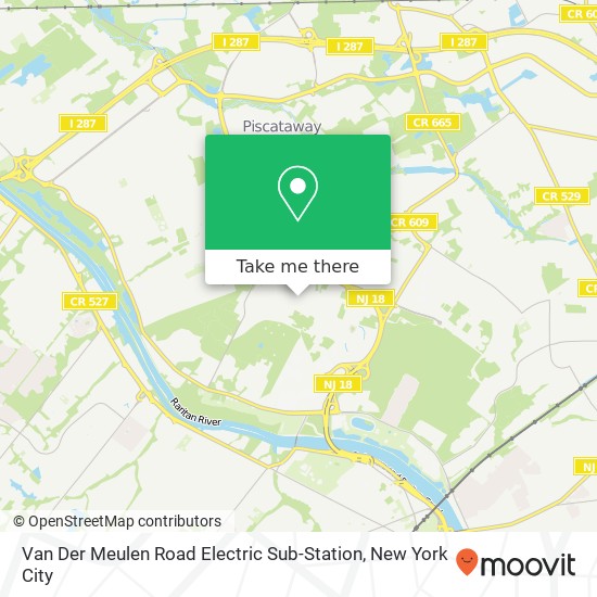 Mapa de Van Der Meulen Road Electric Sub-Station