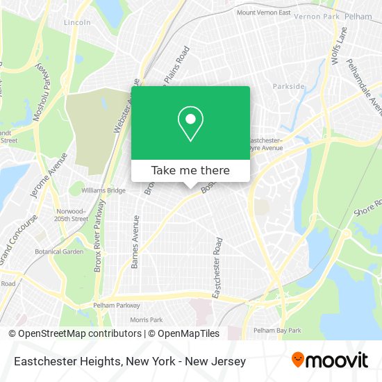 Mapa de Eastchester Heights