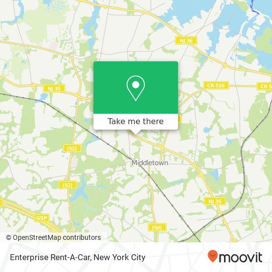 Enterprise Rent-A-Car map